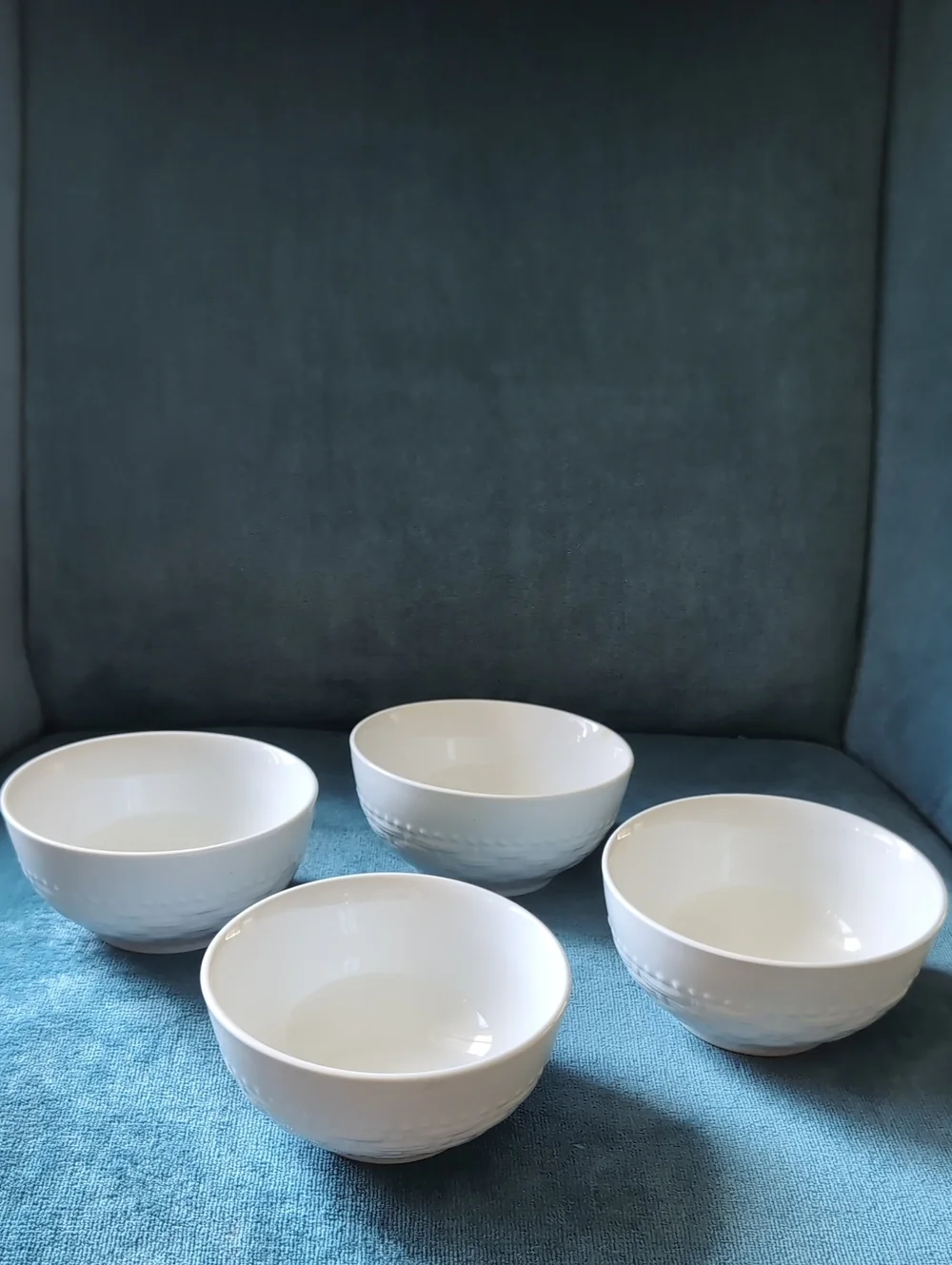 Gibson - White Ceramic Serving Bowls - Set of 4